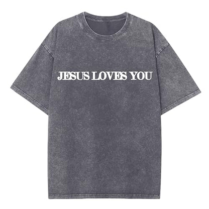 Christian Believer Faith God Religious T-Shirt Jesus Shirts for Women Men - color: Light Grayb, size: XX-Large