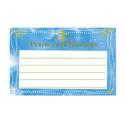 Prayer and Blessing Cards, 4x6 Inch Prayer Request Christian with Line All Occasion Blank Cards for Greeting Praying 50Pcs