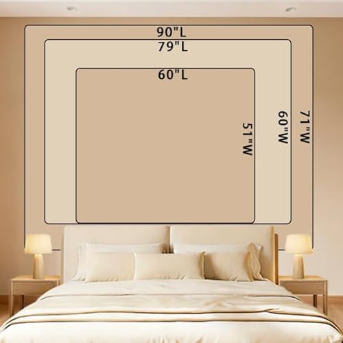 Apdidl Pink Boho Wall Tapestry for Bedroom,Mandala Bohemian Tapestries Girl - color: Boho Pink Tapestry, size: 60"L x 51"W