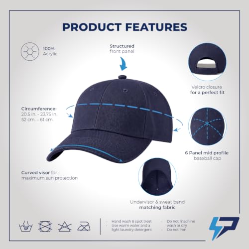 Custom Baseball Cap Team Jesus Life Time Member Christian God - color: Navy Design Only