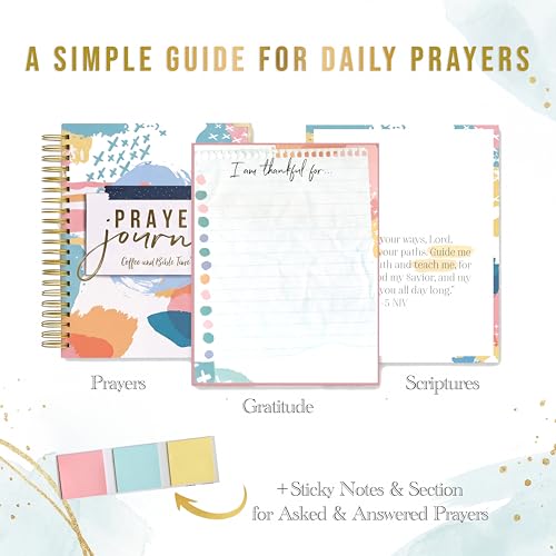 Prayer Journal for Women, Guided Christian Bible Study Journal