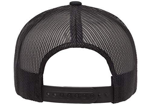 Yupoong Men's YP Classics Retro Trucker Hat, Black, One Size