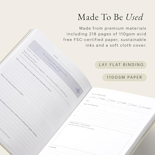 5-Minute Devotional Journal for Women: Daily Christian Scripture Reflections, Guided Prompts & Prayer | Build Faith in Just 5 Minutes a Day | 218 Pages, 110gsm Paper (Cream) - color: Cream