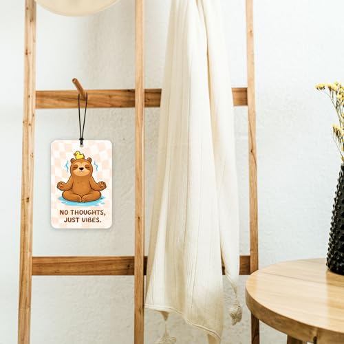 Funny Car Air Freshener 4 Pack,Animal Hanging Air Fresheners with Possum,Cat,Dog & Capybara - color: Animals