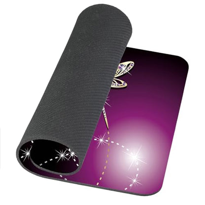 TSSOHU Gaming Mouse Pad, Dragonflies Mouse Pad, Personalized Rectangle Mousepad Customized Mouse Pads with Designs Non-Slip Rubber Smooth MousePads for Computer Laptop, 9.5*7.9 Inch, WMJMP2414 - color: WMJ114