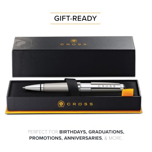 Cross Edge Sonic Titanium Gel Rollerball Pen, Medium Point, Black Ink - color: Titanium Grey
