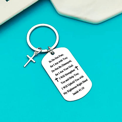 Xiahuyu Christian Keychain - Bible Verse Baptism & Communion Gift - Inspirational Religious Gifts for Women & Men - color: Christian-9