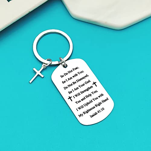 Xiahuyu Christian Keychain - Bible Verse Baptism & Communion Gift - Inspirational Religious Gifts for Women & Men - color: Christian-9