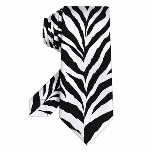 Neckties for Men Silver Star American Flag Men's Ties for Church Worship Wedding Formal - color: Zebra