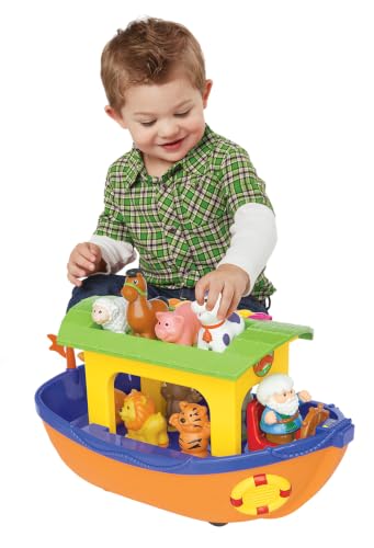 Kiddieland Noah’s Ark Shape Sorter Toy - Musical Boat with 9 Animals