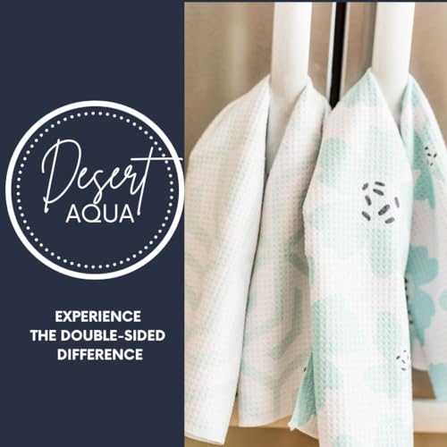 Kitchen Towels, Dish Towels for Kitchen, 3 Pc Kitchen Towel Set - color: Aqua