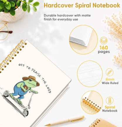 Christian Frog Notebook Journal, Bible Verse Scripture Notebook - color: Bible-04