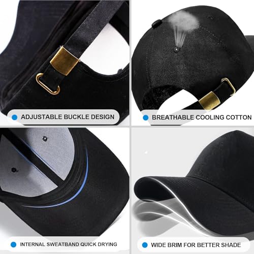 Baseball Cap for Men Cotton Black Baseball Hat for Mens Snapback Hats Trucker Dad Hat Snap Back Flat Bill Men's Caps - color: Cross
