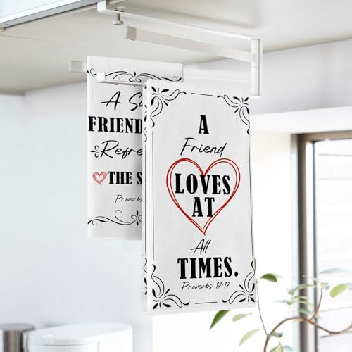 A Sweet Friendship Refreshes The Soul Kitchen Dish Towels Set of 2