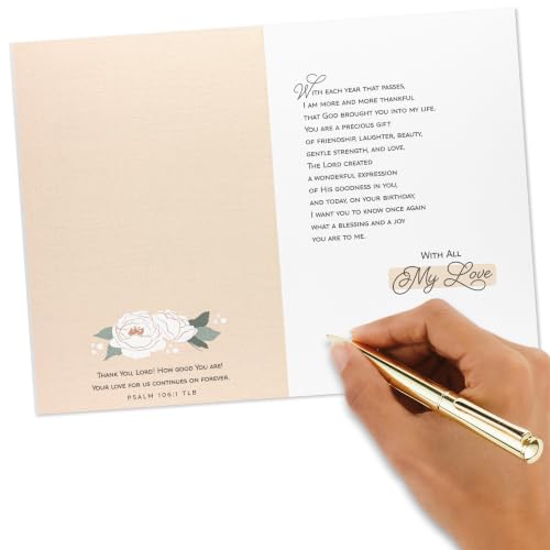 Hallmark DaySpring Religious Birthday Card for Wife (My Favorite Person) - style: For My Beautiful Wife