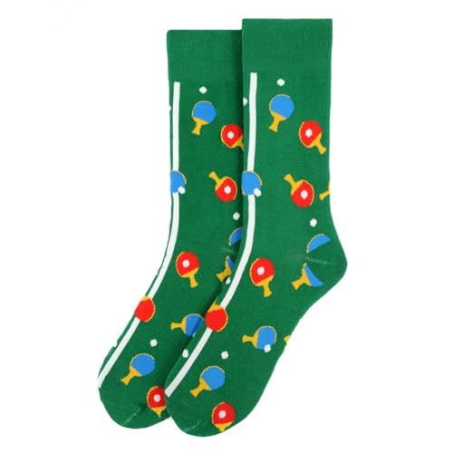 Parquet Fun Socks for Men-Novelty Socks-Gifts for Dad - color: Ping Pong