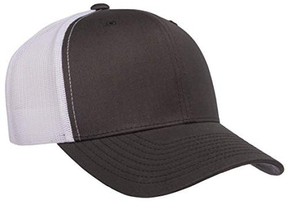 Yupoong Yp Classics Retro Trucker Cap - color: Charcoal/White, size: One Size, style: Single