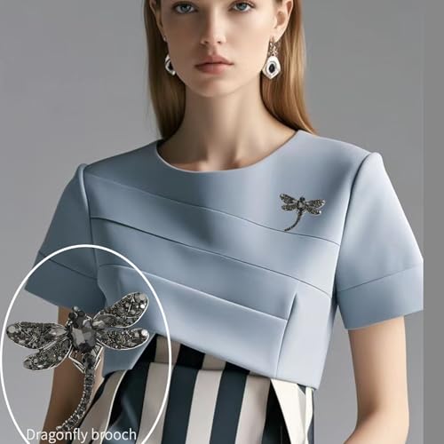 Brooch Pins For Women Fashion Elegant Brooches Lapel Badges Coat Sweater Scarves Shawl Dress Accessory Wedding Party Prom Jewelry - color: Grey