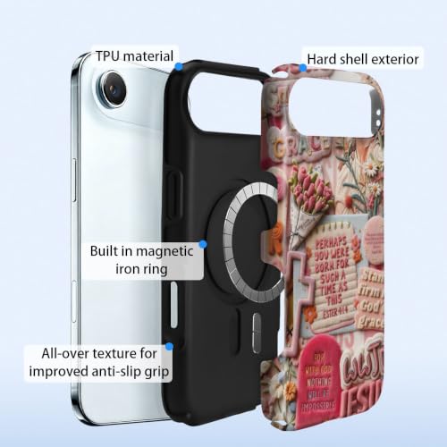 Compatible with iPhone 17 Air Case,Wireless Charging Compatible,Patented 2‑in‑1 Dual‑Layer Protection, Hot Transfer Print Hard Shell Cover - Bible Verse Aesthetics - color: Bible verse aesthetics, size: iPhone 17 Air