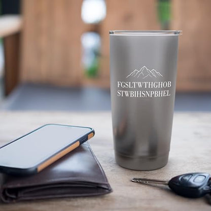 FGSLTWTHGHOBSTWBIHSNPBHEL Christian Bible Verse Acrostic Stainless Steel Insulated Tumbler - color: Brushed Steel