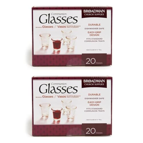 Broadman Glass Communion Cups, 40 Count