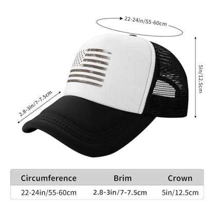 MOLAIGIN Trucker Hat, Adjustable Snapback Hat, Baseball Cap for Men Women, Breathable Mesh for Casual Wear - color: Black10