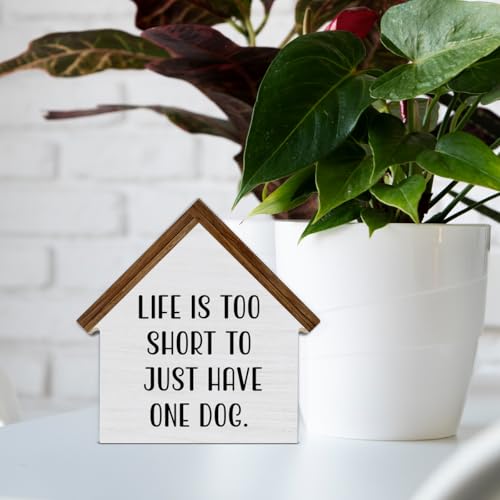 Gifts for Dog Lovers, Life Is Too Short to Just Have One Dog - color: LIFE