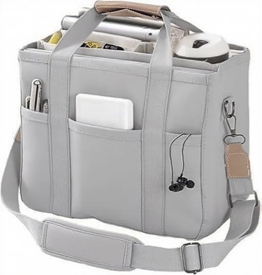 Tote Bags for Women Canvas Purse Crossbody Bags with Pockets Shoulder Handbags Large Bible Messenger Bag With Pockets - color: Grey, size: X-Large