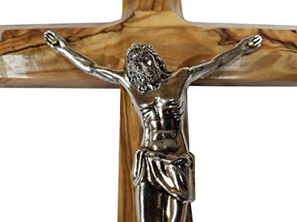 Bethlehem Gifts TM Handcarved from Bethlehem Olive Wood Cross Crucifix (Crucifix, 8") - color: Crucifix, size: 8"L x 8"W