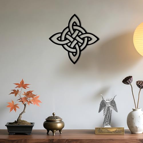 YATEASLU Celtic Cross Wall Decor, 3D Knot Art