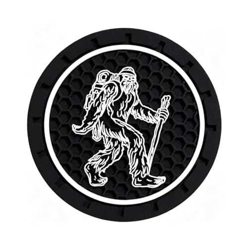 2Pcs 2.75 Inch Sasquatch Car Cup Holder Coaster Insert Tough Auto Sasquatch Bigfoot Car Accessories - color: Cup-sasquatch