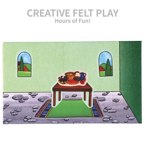 Little Folk Visuals Beginners Bible: Indoor Flannel Board/Playboard with Accessories/Overlay, 10 Pieces Set