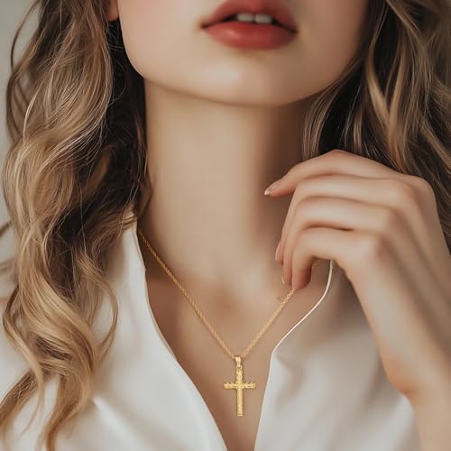 Cross Necklace for Women 14K Gold Cross Necklaces for Women