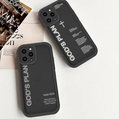 Stylish God's Plan Isaiah 60:22 Bible Verse Jesus Cross Christian Phone Case for iPhone 17e/iPhone 16e Case Shockproof Soft Protective for Women Cover Funda for iPhone 17e/iPhone 16e 6.1 Inch - color: Christian
