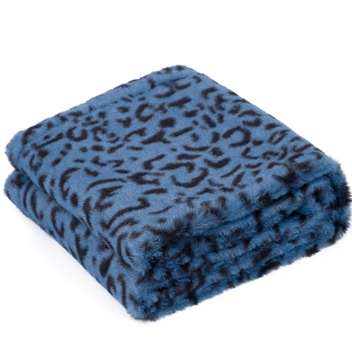 LA CARRIE Womens Leopard Print Infinity Scarf Loop Circle Neck Warmer - color: Leopard Blue
