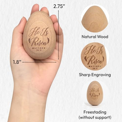 The Original He is Risen Egg Easter Gift, Resurrection Eggs Basket Stuffers