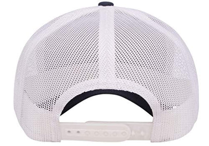 Yupoong Yp Classics Retro Trucker Cap - color: Navy/White, size: One Size, style: Single