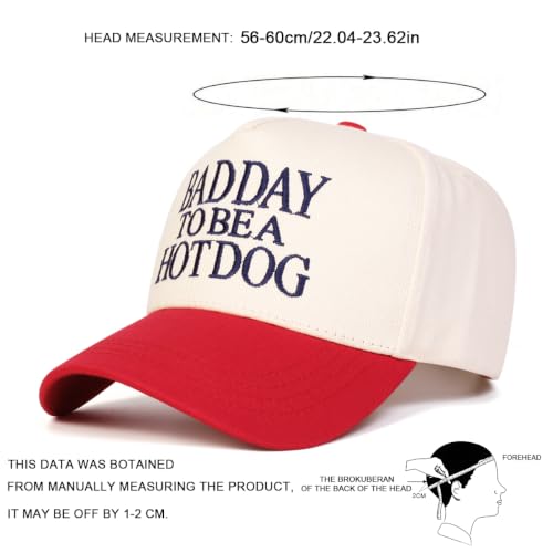 Trendy Embroidered Baseball Cap for Men & Women, Adjustable Snapback Hat for Casual Wear - color: Red Beige 621