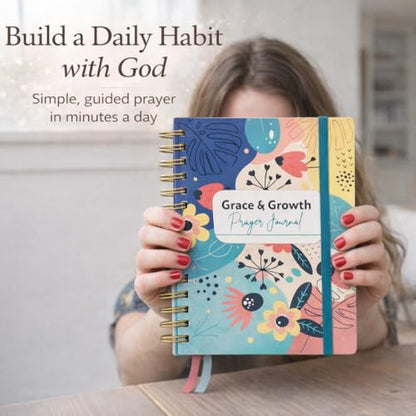 EFFETA Prayer Journal for Women – 52-Week Christian Devotional & Bible Study with Scripture Prompts | Hardcover Gold Spiral, Pen Holder & Ribbon Bookmark | Thoughtful Gift for Christian Women