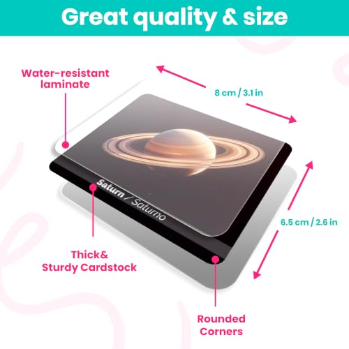 Menique Universe Memory Card Game – 60 Cards (30 Pairs), Bilingual Space Games with Planets, Stars & Galaxies, Educational Matching Game for Kids and Adults Ages 3+ - style: Universe