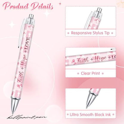 Tinlade 10 Pcs Christian Bible Verse Ballpoint Ink Pens,Pink Bow - style: Pink Bow