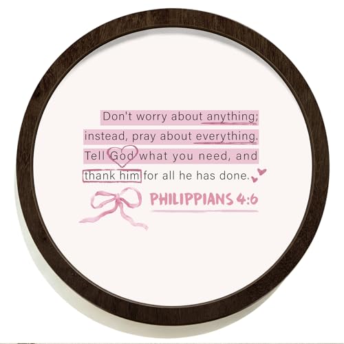 SkyCozy Christian Bible Verses Framed Wall Art Decor 10x10 Inch - color: Pink Bible(Wooden)-01