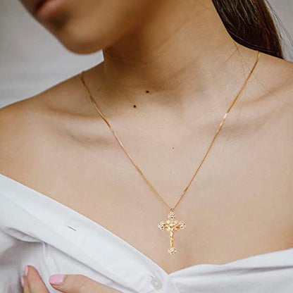 Cross Pendant Necklace for Women Jewelry Gold Cross Necklaces for Women Cross Necklace Minimalist Trendy Jewelry Valentines Day - style: CN8