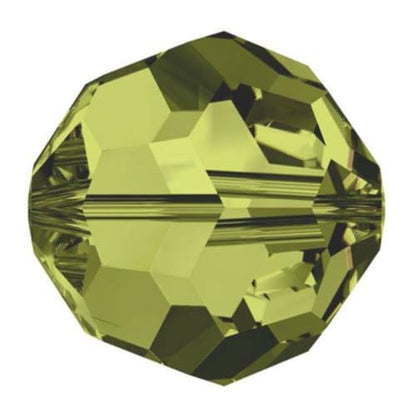 100pcs Adabele Austrian 4mm (0.16 Inch) Small Faceted Round Crystal Beads Khaki Green Compatible with Swarovski Crystals Preciosa - color: Khaki Green, size: 4mm Small (100pcs)
