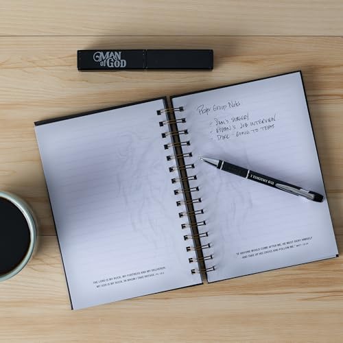Christian Art Gifts Man of God Black Retractable Ballpoint Pen & Gift Box - color: Black/Man of God, size: 1 Count (Pack of 1)