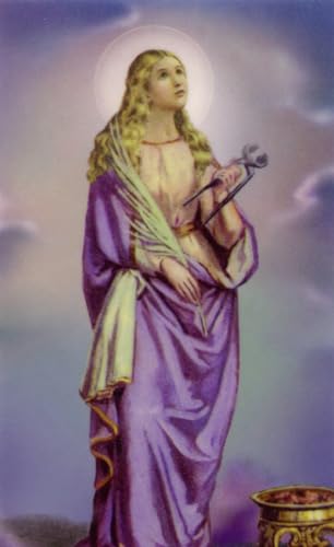 St. Agatha Prayer - Laminated holy card - Pack of 25