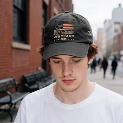 250th Anniversary 250 Years Freedoms Baseball Hat Running Embroidered Cap for - color: Allblack14