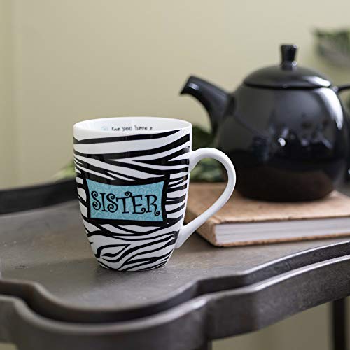 Divinity Boutique 20612 Boxed Mugs, Sisters Zebra, 12 ounce - color: Sisters Zebra