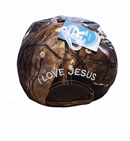 Black Duck Brand 3D Jesus is The Key Embroidered Jesus Christian Ball Cap - color: Camo