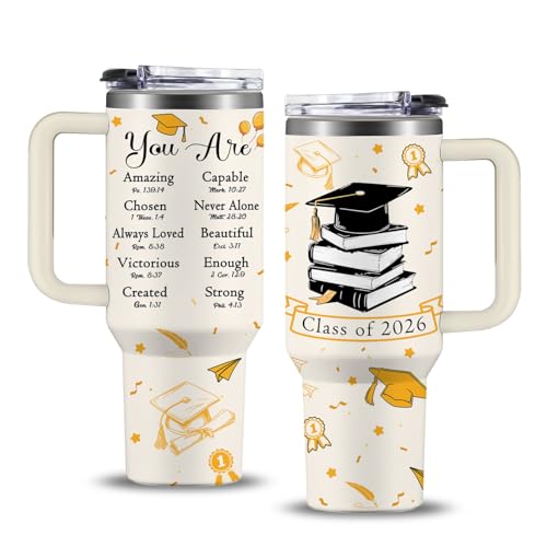 2026 Graduation Gifts for Her, Him - Class of 2026 Tumbler 40oz - Congrats Grad Gift for Class of 2026 - Masters Degree, PHD, High School Senior, College Graduation Gifts for Graduate Students - color: You Are01-Graduation, size: 40 Ounces